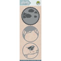 Card Deco Stanzschablone - Build a Scene - Vogel im Wald 