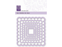 Cart-us Stanz - u. Prägeschablone Quadrate gewelt 1,7-9,3cm/ 6tlg. 