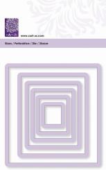 Cart-us Stanz - u. Prägeschablone Rechteck 1,9-9,9cm/ 6tlg. 