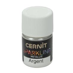 Cernit Sparkling - Glimmer Pulver Silber Metallic 5g Silber Metallic 5g
