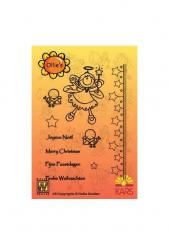 Clear Stempel Set Ollie star angel 11,7X17CM 