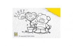 Clear Stempel Set piggy's Herzbäumchen 10X6,5CM 