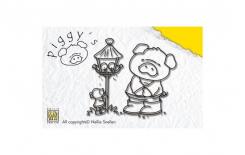 Clear Stempel Set piggys Vogelfutter 10X6,5CM 