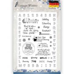 Clearstempel A5 - Amy Design - Vintage Winter - Sprüche 