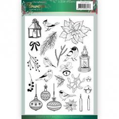 Clearstempel A5 - Jeaninnes Art - Christmas Flowers - Weihnachten 