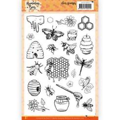 Clearstempel A5 - Jeaninnes Art - Summende Bienen - Bienen 