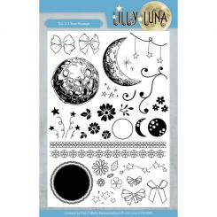 Clearstempel A5 - Lilly Luna - Mond & Sterne 