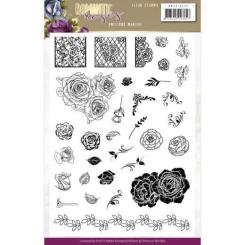 Clearstempel A5 - Precious Marieke - Romantic Roses 