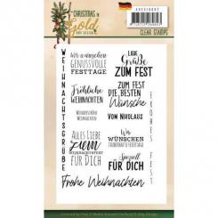 Clearstempel A6 - Amy Design - Christmas in Gold - Deutsche Texte 