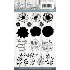 Clearstempel A6 - Precious Marieke - Winter Flowers - Winter Blumen 