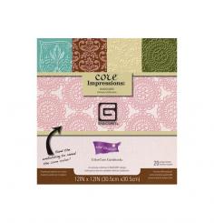 ColorCore impressions Basic Grey ornate / 20 Bögen 30,5x30,5cm 