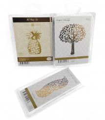 Couture Creations Heißfolienprägestempel 3er Set - Natur 