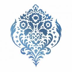 Couture Creations Heißfolienstempel 1tlg - Floral Damask 