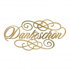 Couture Creations Heißfolienstempel - Text - Dankeschön 