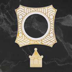 Couture Creations Stanz- & Heißfolienstempel 2tlg - Vogelkäfig Rahmen 