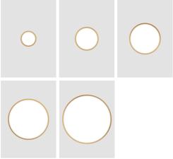 Couture Creations Stanz- & Heißfolienstempel 5tlg. - Negative Kreise 