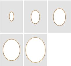 Couture Creations Stanz- & Heißfolienstempel 5tlg. - Negative Ovale 