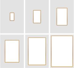 Couture Creations Stanz- & Heißfolienstempel 6tlg. - Negative Rechtecke 