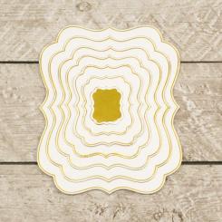 Couture Creations Stanz- & Heißfolienstempel 7 tlg. - Klammer Rahmen 