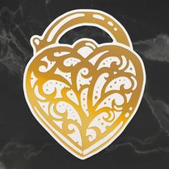 Couture Creations Stanz- & Heißfolienstempel - Herzschloss 