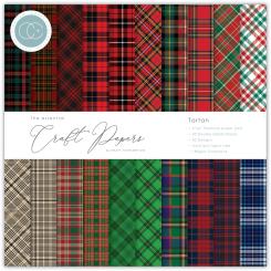 Craft Consortium Papierblock 15 x 15cm (40 Blatt) 180g - Tartan 