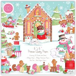 Craft Consortium Papierblock 15 x 15cm (40 Blatt) 200g - Candy Christmas 