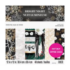 Craft Smith Design-Papierblock 30,4 x 30,4cm (48 Blatt) - Bright Night 