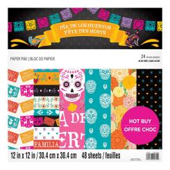 Craft Smith Design-Papierblock 30,4 x 30,4cm (48 Blatt) - Day of the Dead 