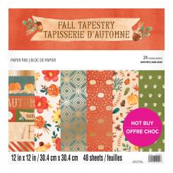 Craft Smith Design-Papierblock 30,4 x 30,4cm (48 Blatt) - Fall Tapestry 
