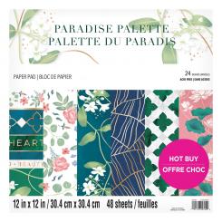 Craft Smith Design-Papierblock 30,4 x 30,4cm (48 Blatt) - Paradise Palette 