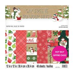 Craft Smith Design-Papierblock 30,4 x 30,4cm (48 Blatt) - Say Freeze 