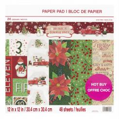 Craft Smith Design-Papierblock 30,4 x 30,4cm (48 Blatt) - Say Freeze 
