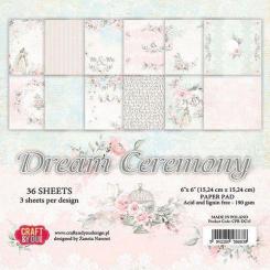 Craft&You Design Papierblock 15,2 x 15,2cm (36 Blatt) 190g - Dream Ceremony 