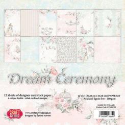 Craft&You Design Papierblock 30,5 x 30,5cm (12 Blatt) 200g - Dream Ceremony 