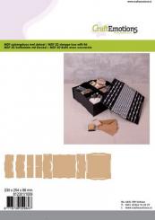 CraftEmotions MDF 3D Sortierkiste mit Deckel 230x254x88mm 