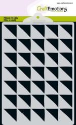 CraftEmotions MM Mix Schablone Design Dreieck 90 Grad A6 