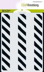 CraftEmotions MM Mix Schablone Design Fischgräten A6 