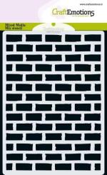 CraftEmotions MM Mix Schablone Design Steinwand A6 