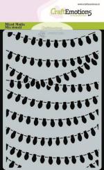 CraftEmotions Mask Stencil / Schablone Hedgy - Lichterkette A5 Carla Creaties 