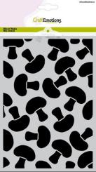 CraftEmotions Mask Stencil / Schablone Hedgy - Pilz A5 Carla Creaties 