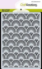 CraftEmotions Mask Stencil / Schablone Hintergrund Fächer A6 