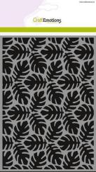 CraftEmotions Mask Stencil / Schablone - Hintergrund Monstera Blatt A5 