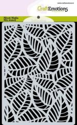 CraftEmotions Mask Stencil / Schablone Hintergrund Skelettblätter A6 