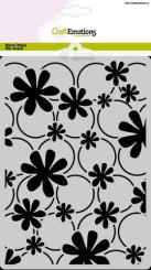 CraftEmotions Mask Stencil / Schablone Kate - Blumen und Ringe A5 Carla Creaties 