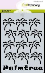 CraftEmotions Mask Stencil / Schablone Palmtree A6 Carla Creaties 