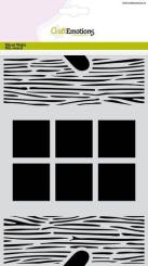 CraftEmotions Mask Stencil / Schablone Plant pots - Fenster & Fensterläden A5 Carla Creaties 