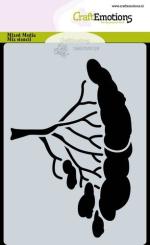 CraftEmotions Mask Stencil / Schablone Savannenbaum A6 Carla Creaties 