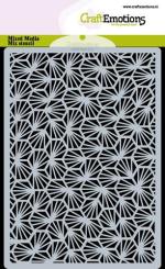 CraftEmotions Mask Stencil / Schablone Waben - Strahlen A6 