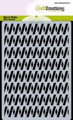 CraftEmotions Mask Stencil / Schablone Zickzack A6 