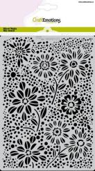 CraftEmotions Mask Stencil / Schablone flowers & dots A5 GB 